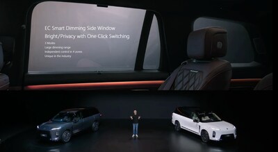 Ambilight 攜手蔚來 為全新旗艦 SUV ES8 配備電致變色側窗