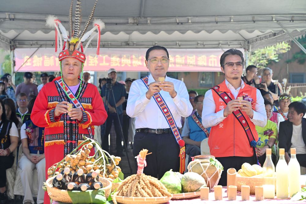 《圖說》工程祈福儀式。〈新北市政府提供〉