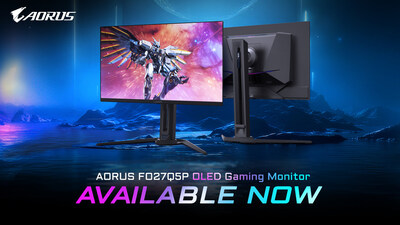 技嘉科技宣布 500Hz 更新率 QD-OLED 電競螢幕 AORUS FO27Q5P 正式開賣 技嘉科技宣布 500Hz 更新率 QD-OLED 電競螢幕 AORUS FO27Q5P 正式開賣