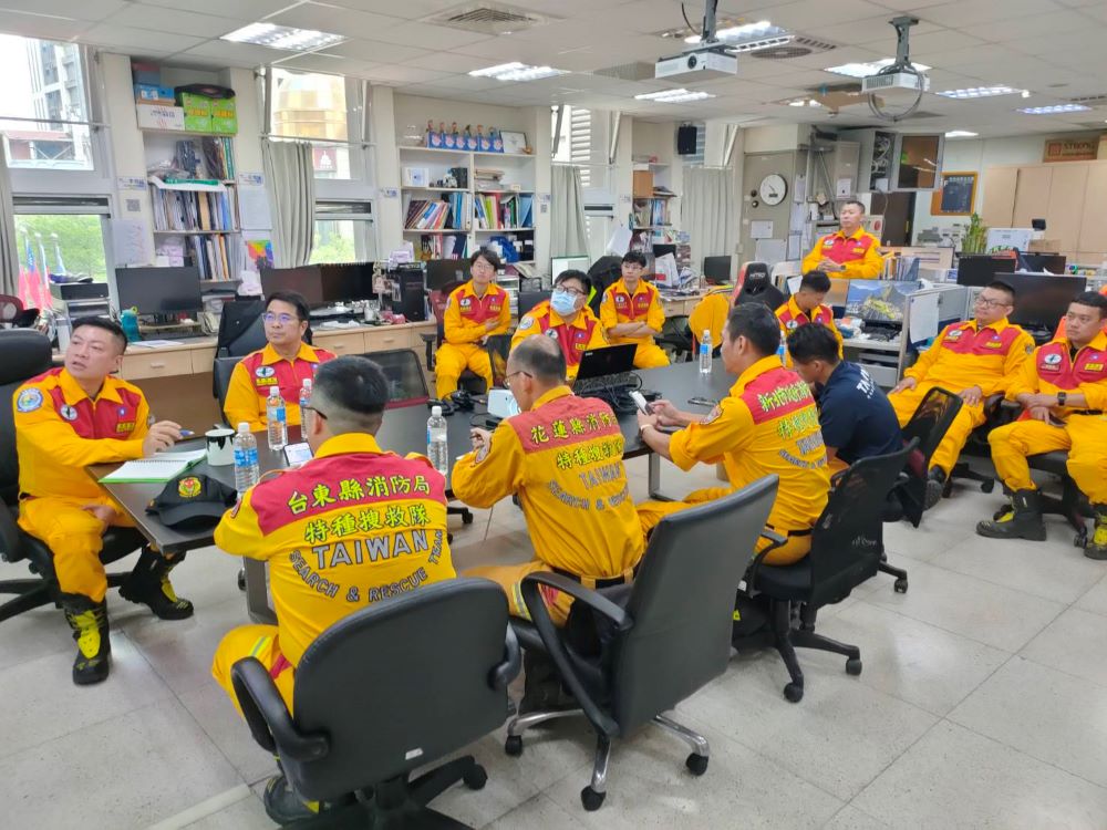《圖說》新北、花蓮及臺東三縣市特搜大隊齊聚一堂。〈消防局提供〉