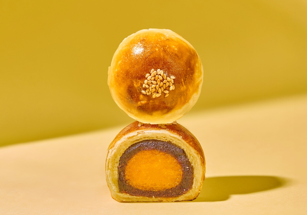 ▲一之軒 2025中秋主打商品「黃金酥」，植物基烘焙，減碳又健康。(圖/一之軒提供)