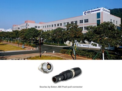 PEI-Genesis Expands Value-Added Production in Asia for Souriau by Eaton JBX Connector Series PEI-Genesis Expands Value-Added Production in Asia for Souriau by Eaton JBX Connector Series