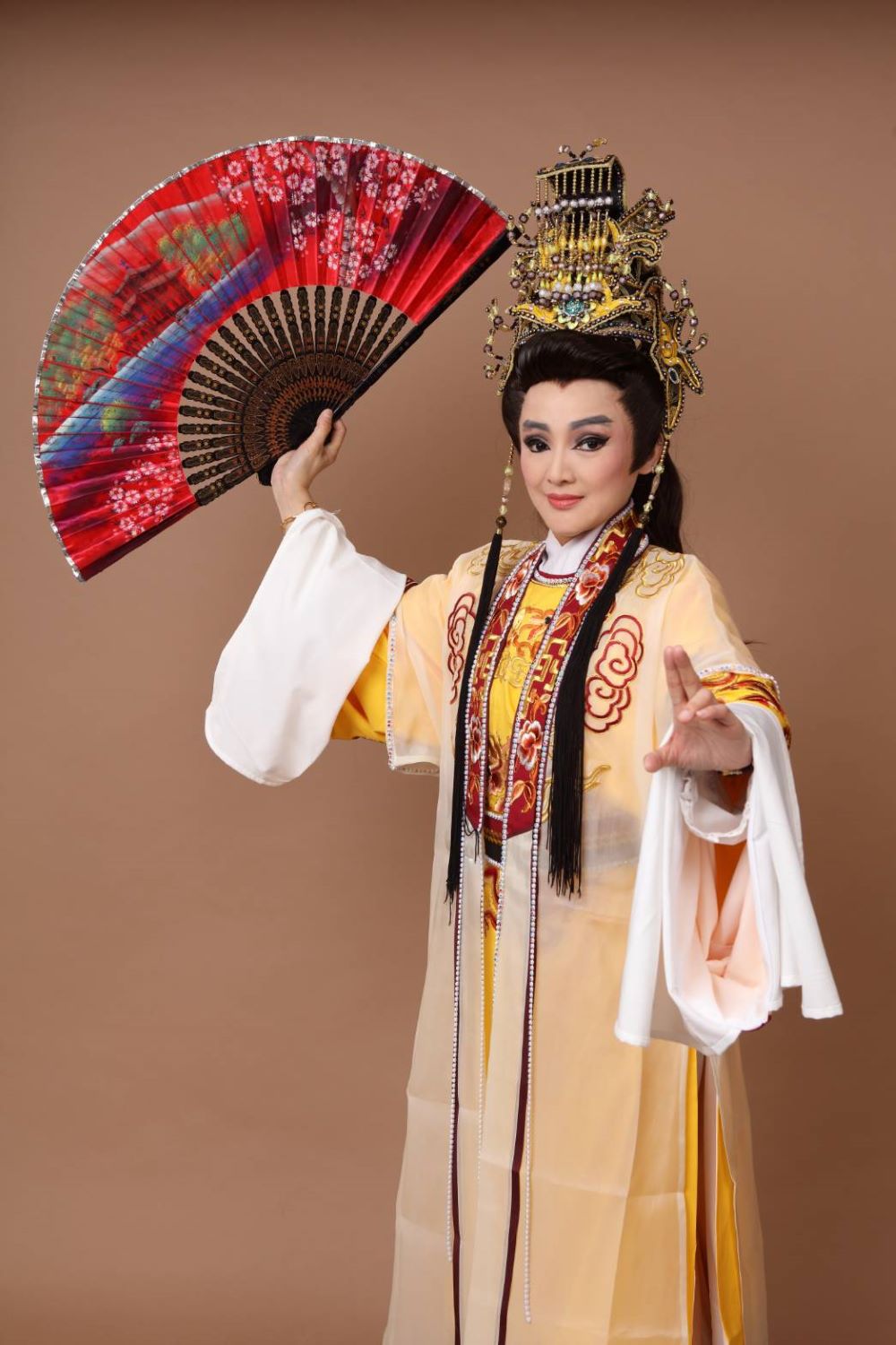 「花明經典‧戲承今聲」系列歌仔戲9/6登場 3 《圖說》民權歌劇團莊心音飾演《孟麗君》中元成宗一角。〈文化局提供〉