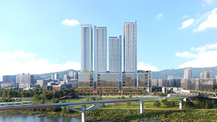 引入985億投資 全台最大捷運開發案十四張站完成評選 2 《圖說》引入985億投資打造溪南新都心智慧城區。〈捷運局提供〉