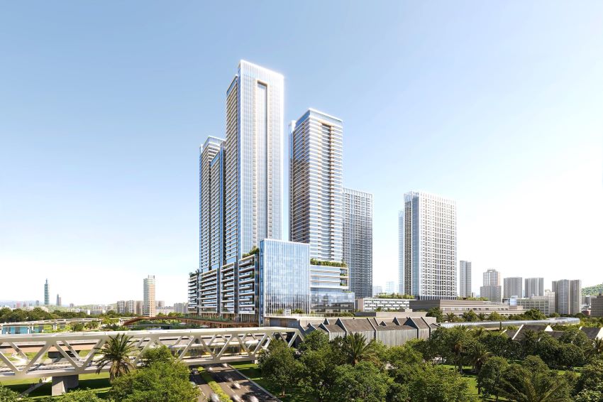 引入985億投資 全台最大捷運開發案十四張站完成評選 3 《圖說》十四張站捷開案開發願景圖。〈捷運局提供〉