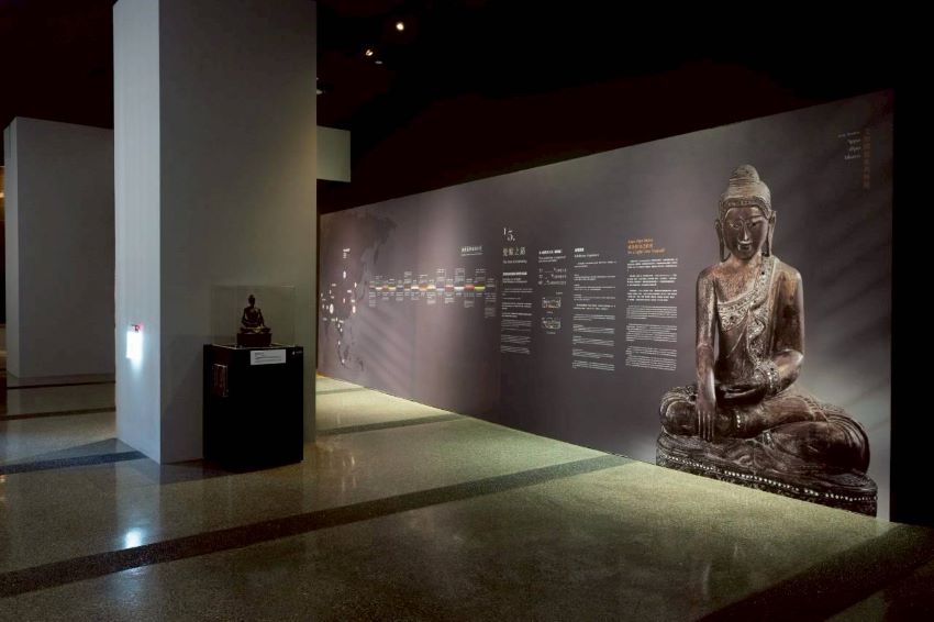 開啟心靈覺醒之旅 宗博館佛教文物特展訴說深邃哲理 3 《圖說》第一展區從朝聖步道的「覺醒之路」開展。〈宗博館提供〉