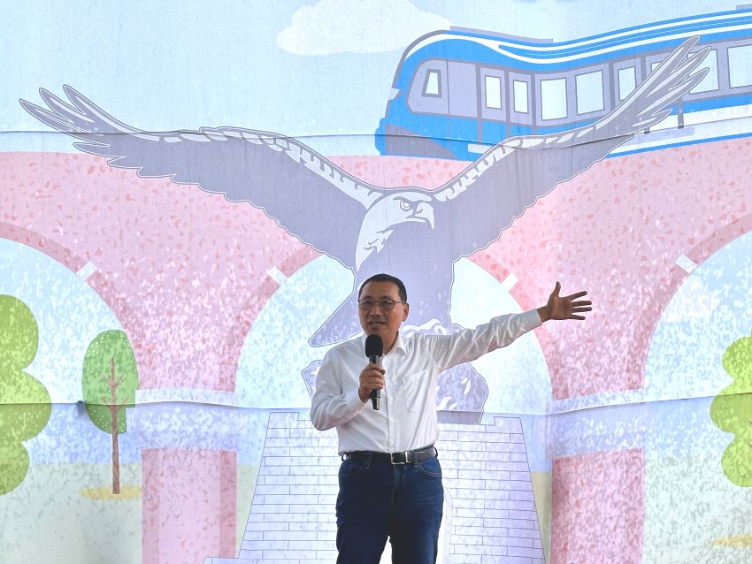 《圖說》新北市長侯友宜致詞強調，捷運不再只是捷運！〈捷運局提供〉