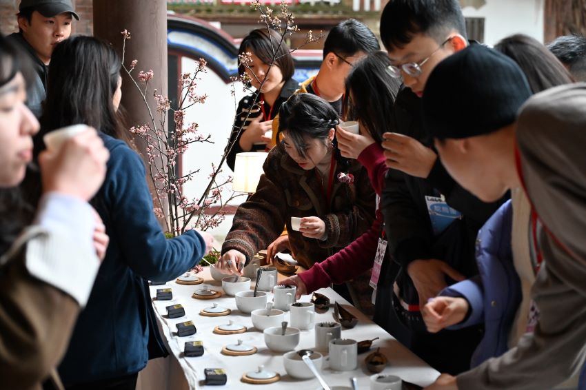 在古蹟打造最潮交友場景 新北「朋友++」10月四場活動 2 《圖說》青年局「朋友++」活動,2月以品茗為主題,吸引民眾踴躍參與--資料照片。〈青年局提供〉