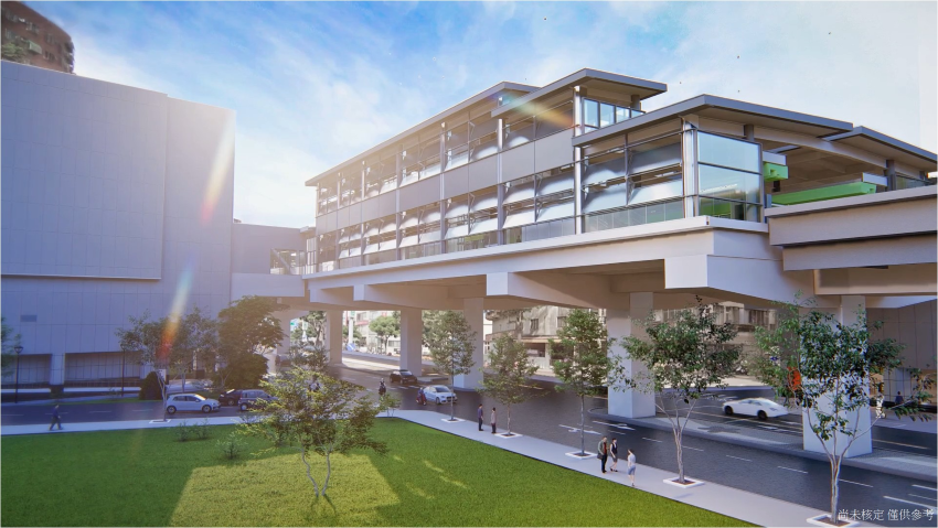 《圖說》土城樹林線LG12車站模擬圖。〈捷運局提供〉