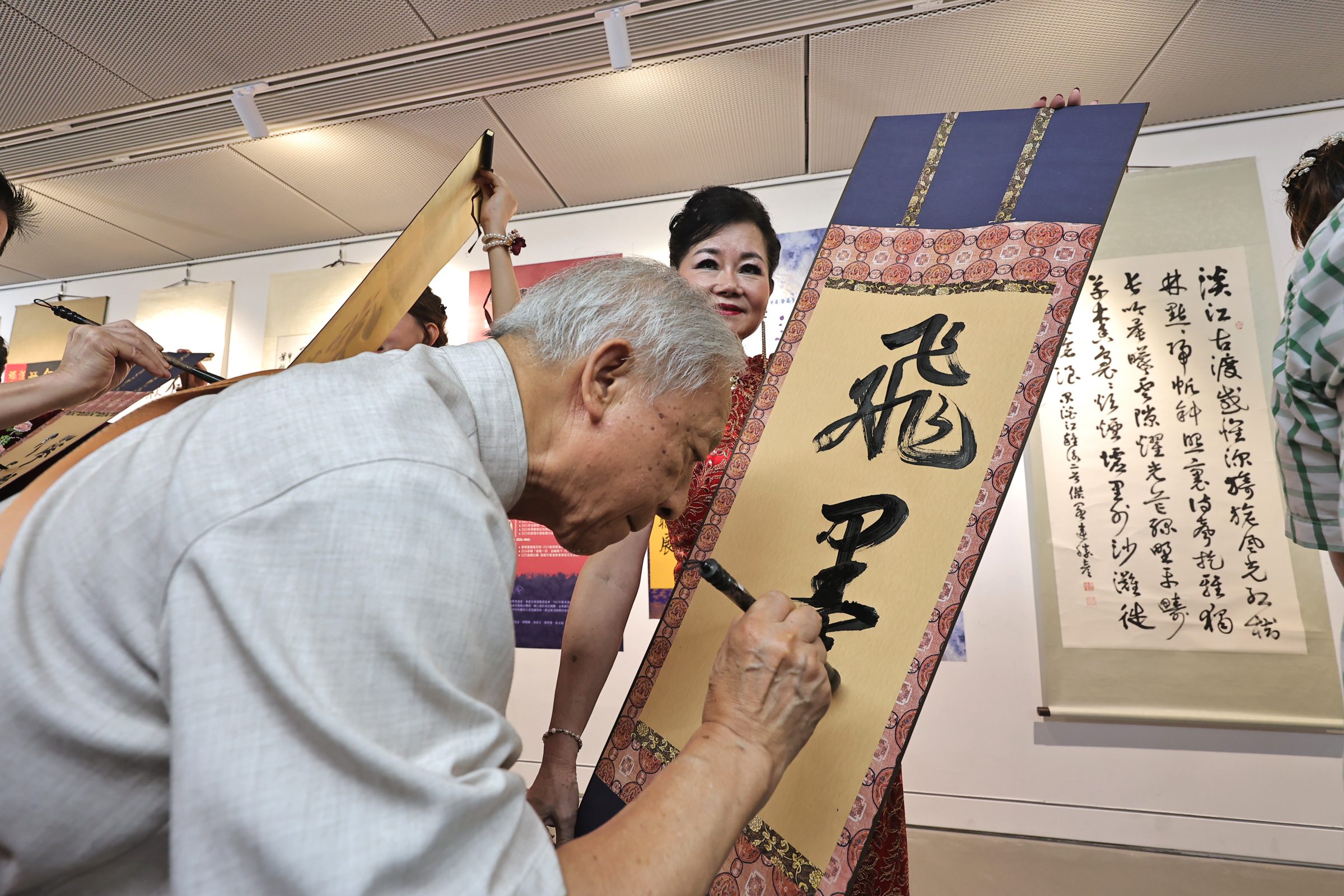 基隆市書道會會員聯展開幕　邱佩琳肯定藝文傳承　推動書法教育向下扎根 | 索引新聞 INDEX News
