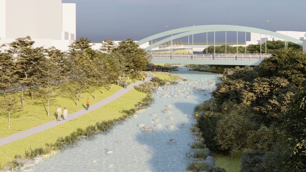 中市大智排水水環境摘下金石首獎 水利局水環境營造規劃再獲肯定 2 %E5%A4%A7%E6%99%BA%E4%B8%80%E6%9C%9F%E5%AE%8C%E5%B7%A5%E6%A8%A1%E6%93%AC%E5%9C%96 1