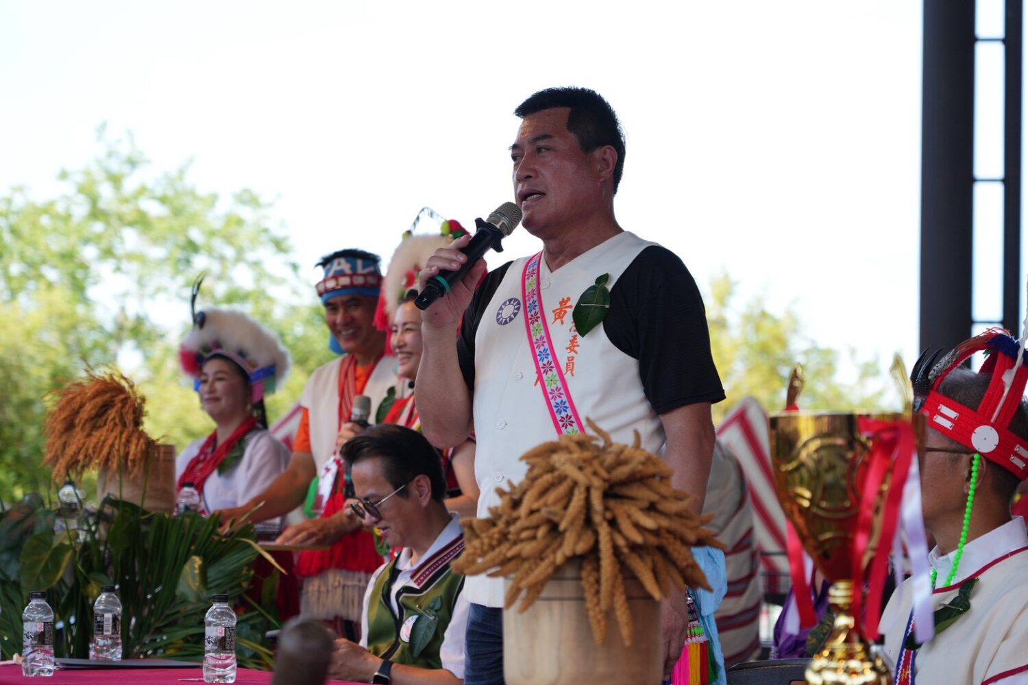 黃仁委員應邀出席「2025宜蘭縣都會區 Palalan 原住民族 Ilisin 聯合豐年舞祭」並致詞。(圖／黃仁國會辦公室)