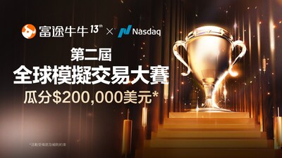 第二屆富途全球模擬交易大賽開戰，獎勵總額高達20萬美元，更有Nasdaq TotalView®深度行情及牛牛AI工具加持，零門檻提升智慧投資體驗。