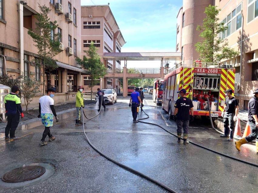 《圖說》新北消支援花蓮光復鄉災後復原工作一。〈消防局提供〉