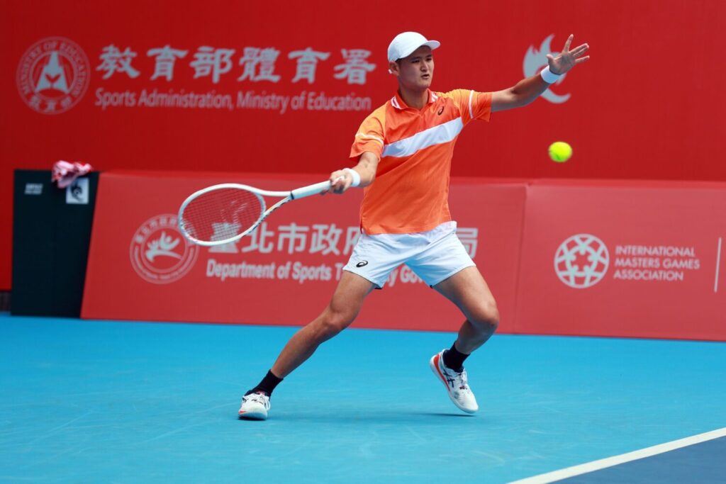 吳東霖感謝主辦單位提供單打會內賽外卡。（圖/主辦單位提供)