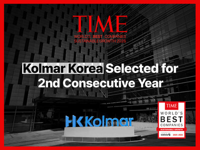Kolmar Korea named to TIME's World's Best Companies in Sustainable Growth 2026 for second consecutive year Kolmar Korea named to TIME's World's Best Companies in Sustainable Growth 2026 for second consecutive year