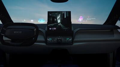 擋風玻璃成為透明且可互動的資訊介面。 擋風玻璃成為透明且可互動的資訊介面。