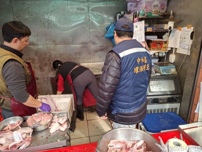 《圖說》環保局加強市場稽查。〈環保局提供〉