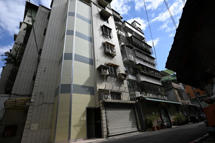 《圖說》永和永平段增設電梯後。〈城鄉局提供〉