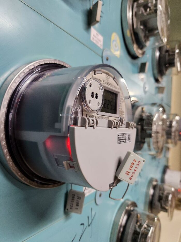 《圖說》社區設置「智慧電錶」可用於掌握用電數據。〈環保局提供〉