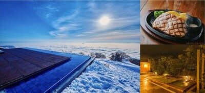 左圖: 位於琵琶湖山谷的琵琶湖觀景台,只要將觀景台的水池和眼前的琵琶湖一同入鏡,冬季的皚皚白雪和湛藍琵琶湖形成的對比也美不勝收,僅是為了一睹此景,即非常值得一訪山頂。 右上圖: 在「燒烤餐廳和酒吧 HALUKA」能夠一邊欣賞滑雪場的皓白景色,一邊享用日本三大和牛之一的近江牛的牛排或漢堡排等美味餐點。 右下圖:在距離琵琶湖山谷約30分鐘車程之處,有著關西首屈一指的溫泉勝地「雄琴溫泉」。據說,雄琴溫泉是在約1200年前開湯,作為對肌膚溫和的「美肌之湯」廣為人知。 左圖: 位於琵琶湖山谷的琵琶湖觀景台,只要將觀景台的水池和眼前的琵琶湖一同入鏡,冬季的皚皚白雪和湛藍琵琶湖形成的對比也美不勝收,僅是為了一睹此景,即非常值得一訪山頂。 右上圖: 在「燒烤餐廳和酒吧 HALUKA」能夠一邊欣賞滑雪場的皓白景色,一邊享用日本三大和牛之一的近江牛的牛排或漢堡排等美味餐點。 右下圖:在距離琵琶湖山谷約30分鐘車程之處,有著關西首屈一指的溫泉勝地「雄琴溫泉」。據說,雄琴溫泉是在約1200年前開湯,作為對肌膚溫和的「美肌之湯」廣為人知。