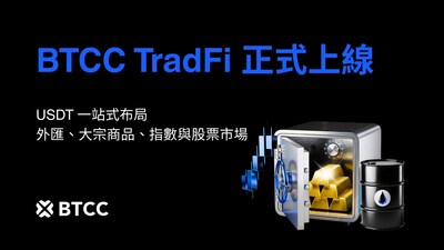 BTCC 推出 TradFi 交易功能，支援 USDT 一站式交易外匯、美股與黃金原油等商品