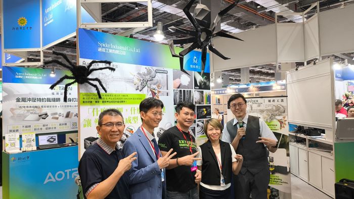 《圖說》新北市工業會於今年8月統籌11家新北優質企業,共同參加「2025台灣機器人與智慧自動化展」。〈經發局提供〉