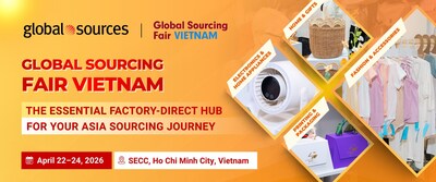 Global Sourcing Fair Vietnam 2026, an essential factory-direct hub for Asia sourcing, will take place from April 22–24, 2026 at the SECC in Ho Chi Minh City.