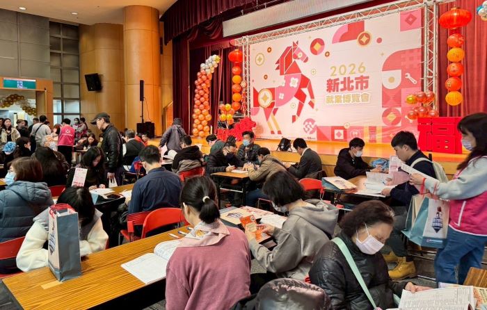 《圖說》新春就博會吸引1,629人參與,為農曆年後就業市場開出亮眼成績單。〈記者葉柏成攝〉
