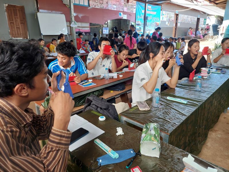 《圖說》口腔健康指導員培訓。〈靈鷲山慈善基金會提供〉