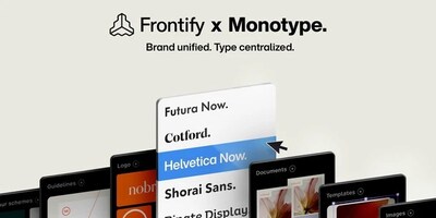 Monotype Fonts 正式整合進品牌管理平台 Frontify，重新定義品牌字體體驗——更流暢、更合規、更具規模化潛力