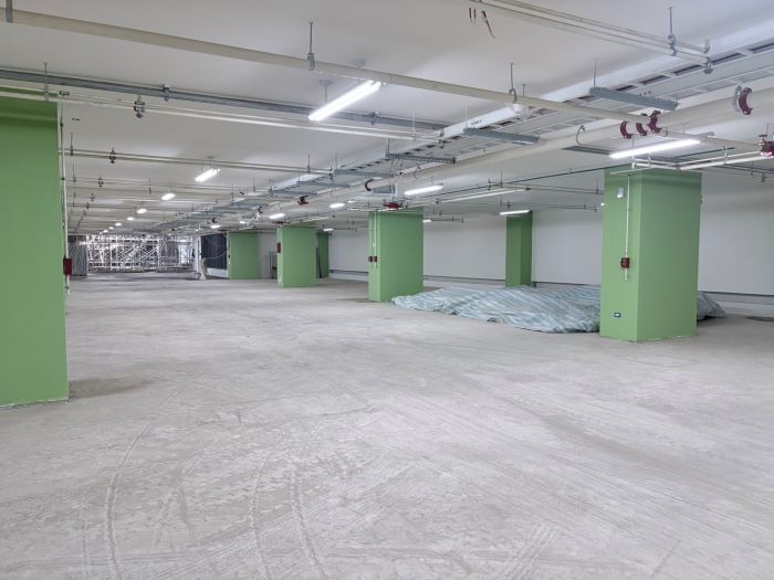 《圖說》永平國小地下停車場工程整體進度已達93.87%，超前0.77%，預計今年7月完工。〈交通局提供〉