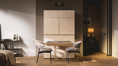 Miele 以「Miele Compact Living: Kitchen Unit powered by Hettich」(Miele 精緻生活:Hettich 驅動廚房單元)帶來一項設計研究,證明即使在最細小的空間,仍可實現功能出眾且靈活無比的廚房方案。 此概念將電器與靈活可調的家具系統融為一體,回應都市生活對效率的需求增長,同時絲毫不損性能及設計。 (照片:Miele) Miele 以「Miele Compact Living: Kitchen Unit powered by Hettich」(Miele 精緻生活:Hettich 驅動廚房單元)帶來一項設計研究,證明即使在最細小的空間,仍可實現功能出眾且靈活無比的廚房方案。 此概念將電器與靈活可調的家具系統融為一體,回應都市生活對效率的需求增長,同時絲毫不損性能及設計。 (照片:Miele)