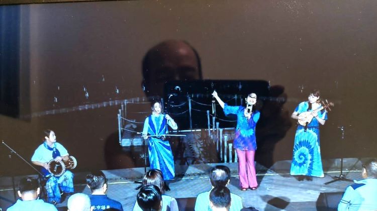 《圖說》碧潭水舞季開幕演出，以國際級美聲演出為活動暖場。〈台視畫面〉