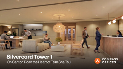 Compass Offices 進一步擴充香港業務，於尖沙咀新港中心 1 座打造現代化的協作辦公空間。