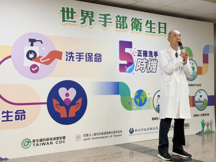 《圖說》新北聯醫項正川院長表示，洗手看似簡單，卻是最有效的防疫措施之一。〈新北聯醫提供〉