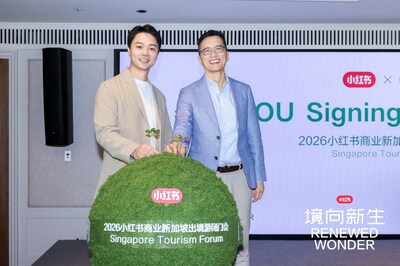 從左到右:小紅書商業跨境及互聯網行業群總經理宗憲、Oliver Chonge Assistant Chief Executive, STB International Group