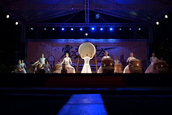《圖說》「優人神鼓」壓軸演出。〈文化局提供〉