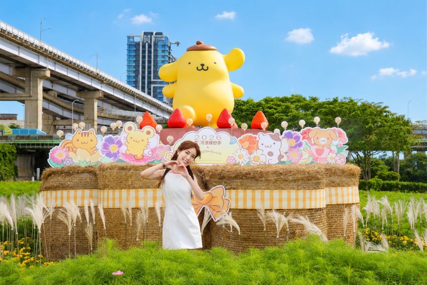 《圖說》布丁狗陪伴大家漫舞花間-「花間甜夢．幸福層疊」。〈高灘處提供〉