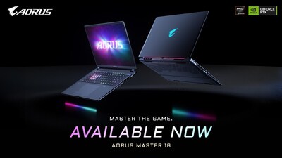 技嘉科技宣布 AORUS MASTER 16 旗艦電競筆電正式開賣 為 AI 高效能與沉浸式遊戲體驗而生