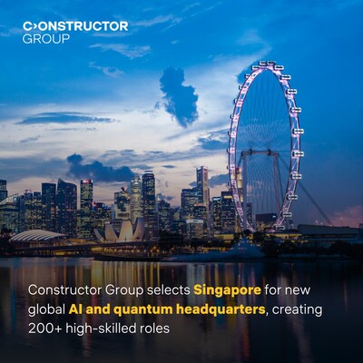 Constructor Group 今日宣佈將其環球總部遷往新加坡。 Constructor Group 今日宣佈將其環球總部遷往新加坡。