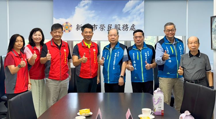 《圖說》新北市新聞記者職業工會拜會新北市榮民服務處合影。〈新北榮服處提供〉