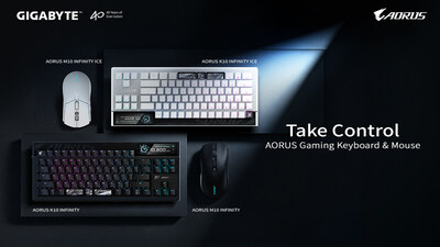 技嘉於 COMPUTEX 2026 發表 AORUS K10 INFINITY 電競鍵盤與 M10 INFINITY 電競滑鼠
